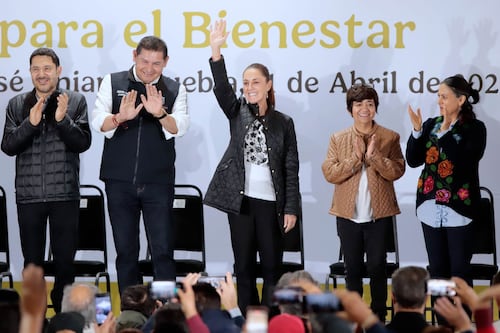 Sheinbaum niega ‘regaño’ a manifestantes en Puebla: ‘No me dejaban hablar, entonces levanté más la voz’