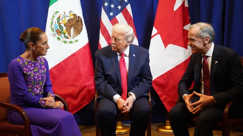 Reunión Sheinbaum, Trump y Carney: Así fue el primer encuentro en persona entre los líderes del T-MEC