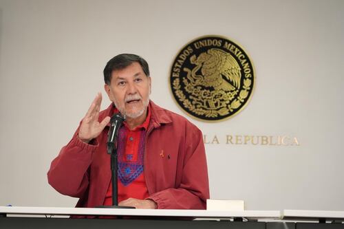 ¿No más preguntas? Medios dejan solo a Noroña en rueda de prensa tras polémica con Grecia Quiroz