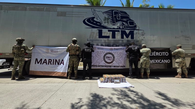 Al menos iba fresca: Decomisan 60 kilos de cocaína en Colima; viajaba en caja refrigerada de un tráiler