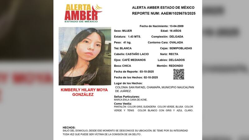 Desaparición de Kimberly Moya: ¿Qué sabemos del caso de la estudiante de CCH Naucalpan?