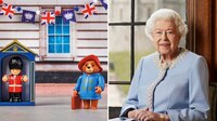 Isabel II toma el té con el oso Paddington en la inauguración del concierto de Jubileo