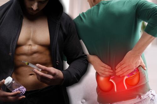 ¿Cuál es el efecto de los esteroides anabólicos en los riñones, el hígado y otros órganos?