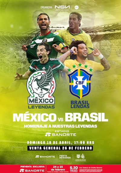 Estos son los detalles del partido entre las leyendas de México y Brasil. (Foto: Cortesía)
