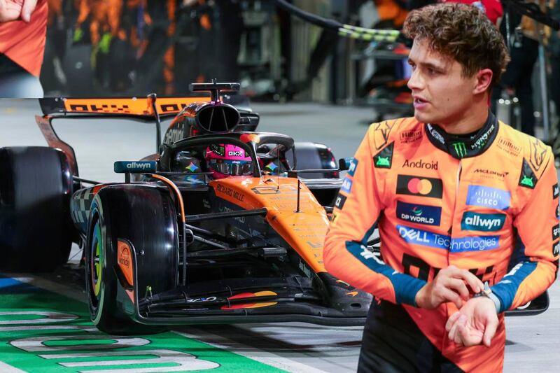 Desgracia para McLaren en el GP de Las Vegas 2025: Descalifican a Lando Norris y a Oscar Piastri