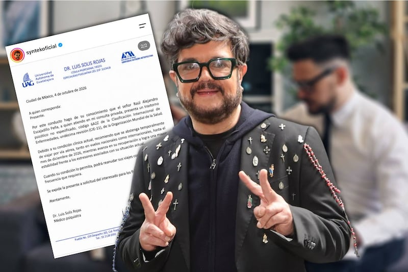 Aleks Syntek cancela gira en Europa por recomendación psiquiátrica: ‘Presenta un trastorno psicótico’