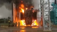 Incendio en la termoeléctrica de Altamira, Tamaulipas; no hay lesionados