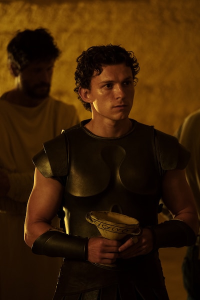 Tom Holland interpreta a Telemaco en la nueva película 'La Odisea'. (Melinda Sue Gordon/Universal Pictures via AP)