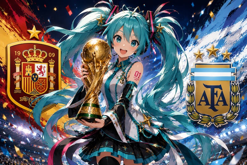 España y Argentina pelean más que un trofeo: ¿Quién se queda con la ‘custodia’ de Hatsume Miku?