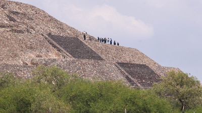 La Secretaría de Gobernación informa que, tras los lamentables hechos en la zona arqueológica de Teotihuacán, en el Estado de México, se desplegó un operativo (Foto: AXEL SÁNCHEZ/CUARTOSCURO)