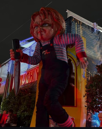 Así luce la casa viral de CDMX con temática de Chucky. (Foto: Captura Ig @imchristmas)