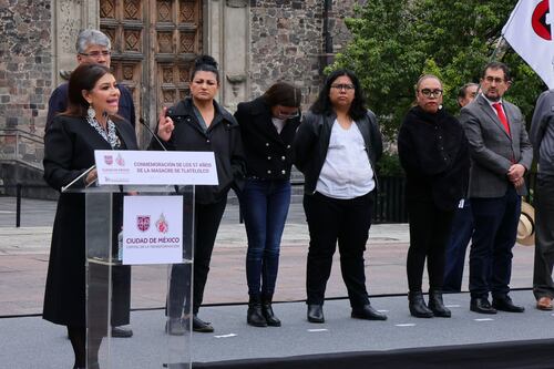 Movimiento Estudiantil de 1968 está vivo y es referente de la lucha, dice Clara Brugada desde Tlatelolco