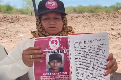 Ceci Flores manda carta a ‘El Chapo’ y le pide ayudar para localizar a su hijo Alex: ‘Tiene información’