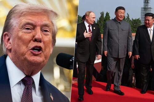 ¿Se puso celoso? Trump afirma que Xi Jinping conspira contra EU tras reunir a Putin y Kim Jong-un en China
