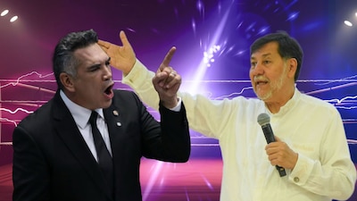 Alejandro Moreno y Noroña se agredieron mutuamente en redes sociales.