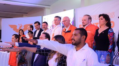 El líder nacional de Movimiento Ciudadano visitó Veracruz para la 4a Convención Estatal