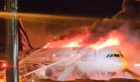 (Video) Avión se incendia en Corea del Sur con más de 170 pasajeros; descartan muertos
