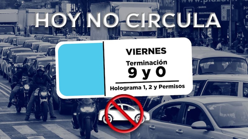 ¿Cómo opera el Hoy No Circula para el viernes 10 de abril en CDMX y Edomex?