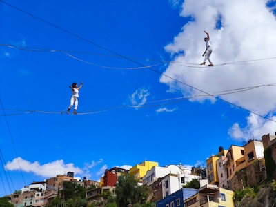 'Vértigo' presentó a artistas franceses y mexicanos en el Cervantino. Foto: Nayeli Reyes Castro.