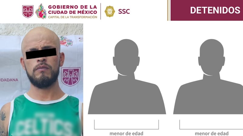 Detienen a 3 integrantes de la ‘Anti-Unión’ Tepito; uno era sicario de ‘El Felipe’, jefe de la célula
