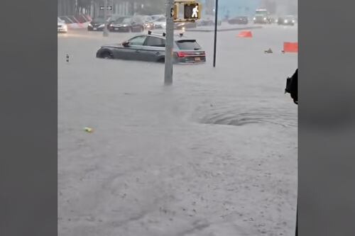 (VIDEO) No es Neza, es Nueva York: Tormenta atípica inunda Brooklyn y Queens