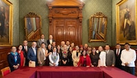 Evelyn Salgado participa en reunión nacional del IMSS Bienestar encabezada por la presidenta Claudia Sheinbaum