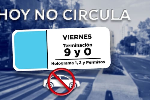 No te disfraces de infractor de la ley: Así queda el Hoy No Circula en CDMX y Edomex este 30 de octubre