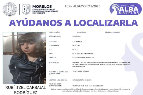 ¿Qué pasa en Morelos?: Reportan desaparición de Rubí Itzel, estudiante de 16 años