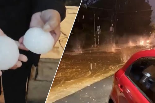 VIDEOS: Tormenta de granizo gigante golpea Asunción, Paraguay, y provoca daños en autos y viviendas