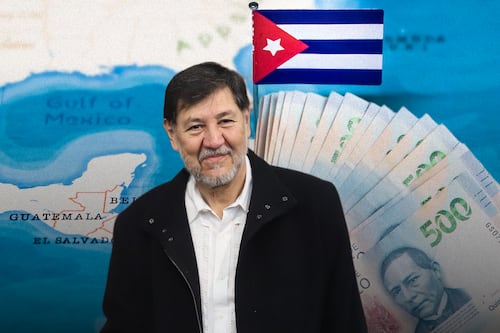 Noroña responde a llamado de AMLO y dona 64 mil pesos a Cuba; transferencia aparece como ‘devuelta’
