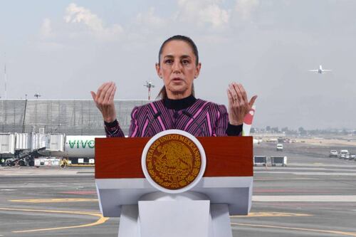 Aerolíneas mexicanas ceden slots en el AICM a empresas de EU, confirma Sheinbaum