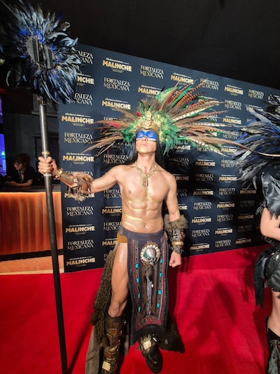 Eduardo Siller es Moctezuma en Malinche, el musical. (Foto: Ricardo Díaz/El Financiero)
