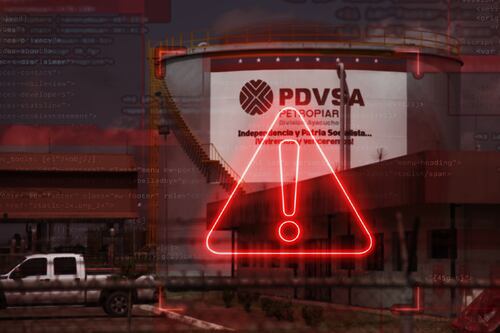 La industria petrolera de Venezuela que Trump quiere opera con notas hechas a mano por ciberataques