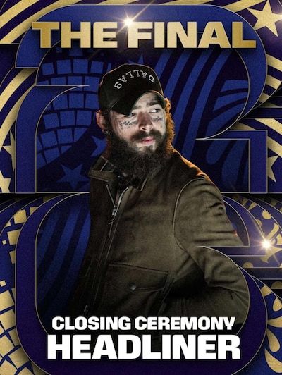 Post Malone es el headliner para la ceremonia de clausura del Mundial 2026. (Foto: FIFA)