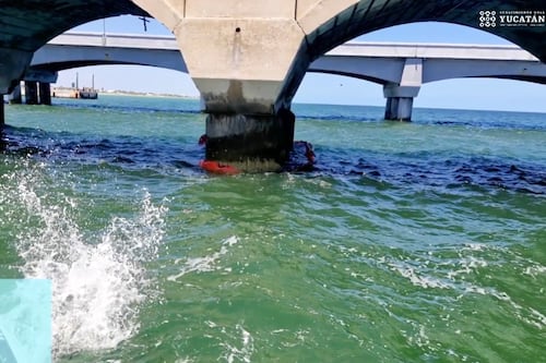 Una más: Pemex repara fuga de combustible en playas del Malecón de Progreso, Yucatán