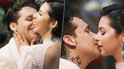 Christian Nodal compartió las primeras fotos de su boda con Ángela Aguilar. (Foto: Instagram @nodal)