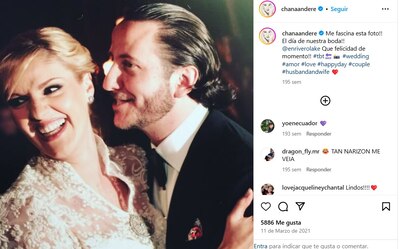 Chantal Andere se casó en 2008 con Enrique Rivero. (Foto: Captura @chanaandere)
