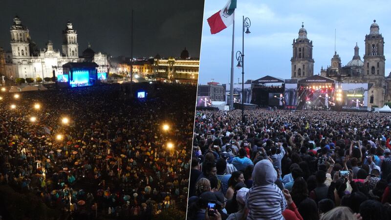 ¿Cuál fue el primer concierto en el Zócalo de la CDMX?