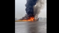 (VIDEO) Jet privado se estrella en Carolina del Norte; aeronave sería de Greg Biffle, expiloto de NASCAR