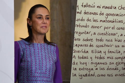 Claudia Sheinbaum lamenta fallecimiento de su maestra Chela: ‘Nos hizo sentir amados y felices’