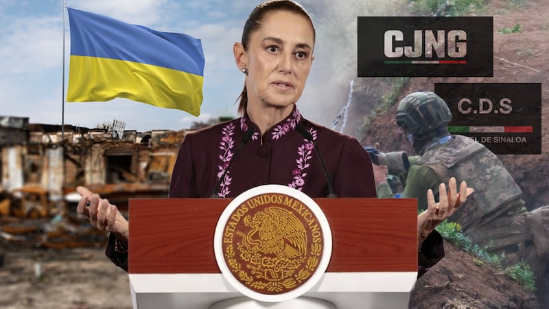 ¿Cártel de Sinaloa y CJNG ‘pelean’ en la guerra de Ucrania? México investiga videos, revela Sheinbaum