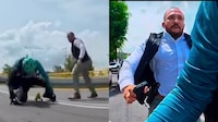 VIDEO: Sujeto golpea brutalmente a ciclista sólo “por haberlo visto feo”