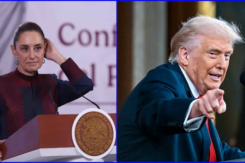 Trump insiste en que violencia de cárteles proviene de México: ‘Déjeme erradicarlos’, pidió a Sheinbaum