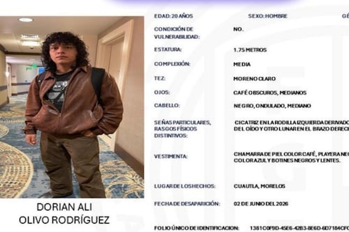 ¿Qué se sabe de la desaparición de Dorian Olivo, estudiante de la UAEM?