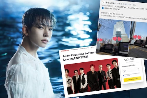 Heeseung explica por qué se va de ENHYPEN; fans mandan camiones de protesta a Corea del Sur