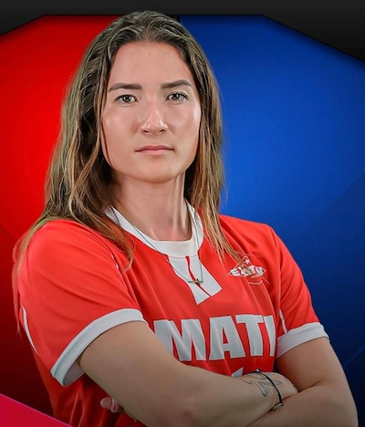 Mati Álvarez fue la primera participante en clasificar a la final de 'Exatlón México'. (Foto: Cortesía TV Azteca)