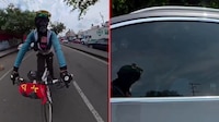 Difunden en redes sociales nuevo video del ciclista atacado en Acoxpa