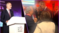 Felipe Calderón presume encuentro con el rey Felipe VI durante foro internacional en Madrid