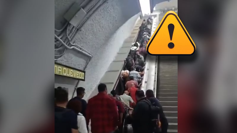 Accidente en escalera del Metro CDMX deja 11 lesionados; se habría atorado un objeto