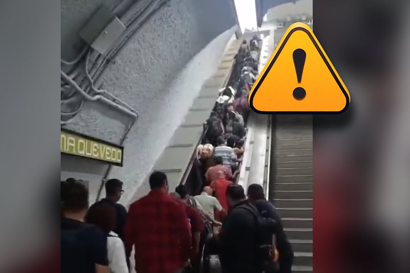Accidente en escalera del Metro CDMX deja 11 lesionados; se habría atorado un objeto